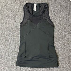 Adidas Stella McCartney Black Sleeveless Mesh Women Top Whimsigoth Athleisure XS
